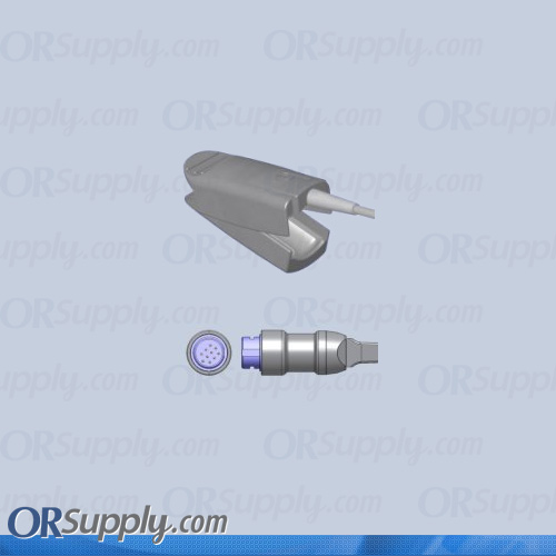 Nihon Kohden Compatible SpO2 Finger Sensor with Large Reusable Finger Probe (10 Feet, Direct)