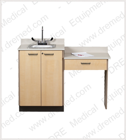 Clinton Wall Mount Desk with 1 Leg and 1 Drawer